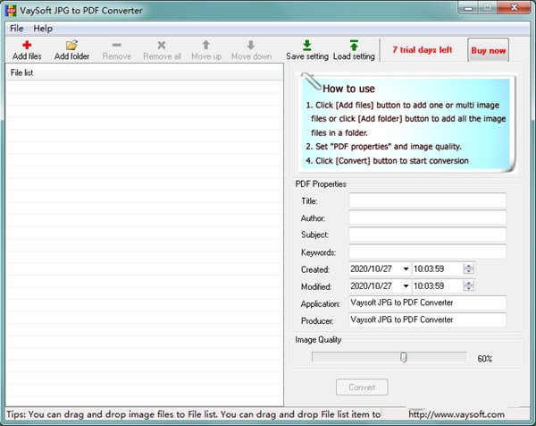 VaySoft JPG to PDF Converter(JPG转PDF工具)