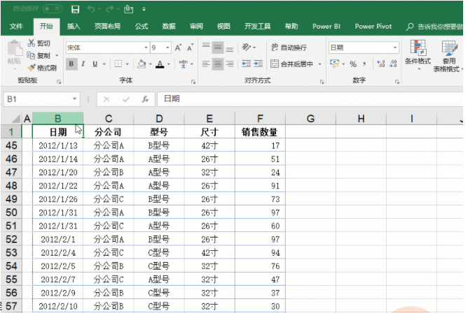 分享数据透视表5大技巧