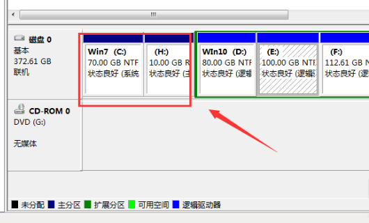 windows7系统硬盘合并分区的设置方法