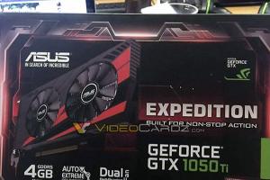 华硕GTX 1050 Ti包装图泄露：4GB显存