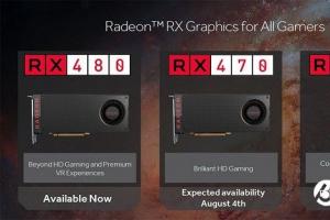 千元主流显卡 AMD RX 470/460显卡正式发布