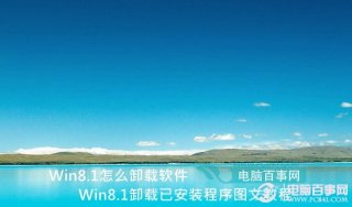 Win8.1怎么卸载软件 Win8.1卸载已安装程序图文教程