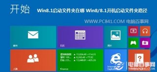 Win8.1启动文件夹在哪 Win8/8.1开机启动文件夹路径