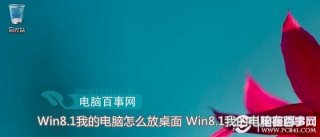 Win8.1我的电脑怎么放桌面 Win8.1我的电脑在哪？