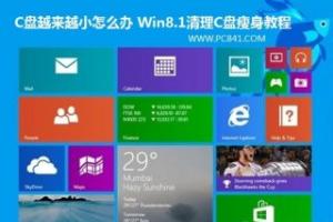 C盘越来越小怎么办 Win8.1清理C盘瘦身教程