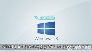 Win8.1怎么设置默认浏览器 Win8.1设置默认程序方法