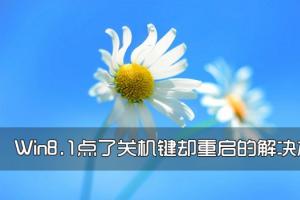 Win8.1点了关机键却重启的解决办法